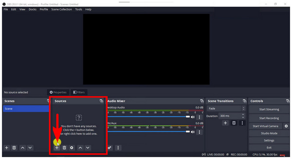 OBS Add Sources Buttonr