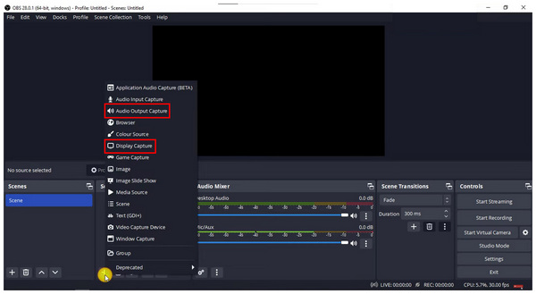 OBS Select Display Capturer
