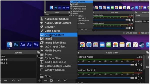Choose Display Capture