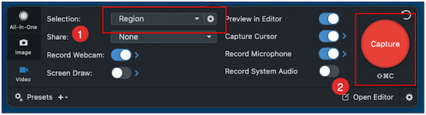 Configure Recording Settings