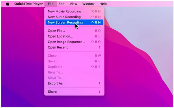 Select New Screen Recording