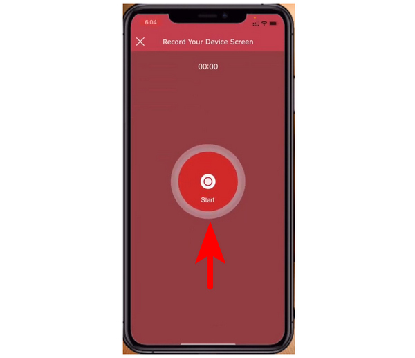 AZ Screen Recorder Rec Button