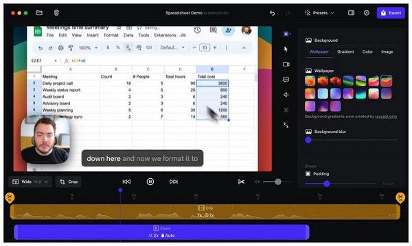 Screen Studio Main Interface
