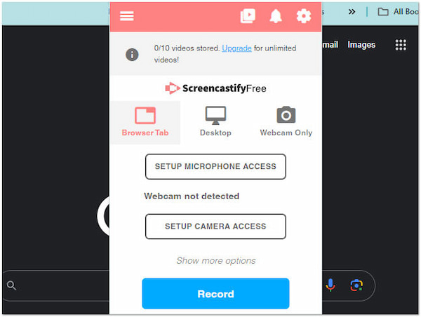 Rozszerzenie Screencastify do Chrome