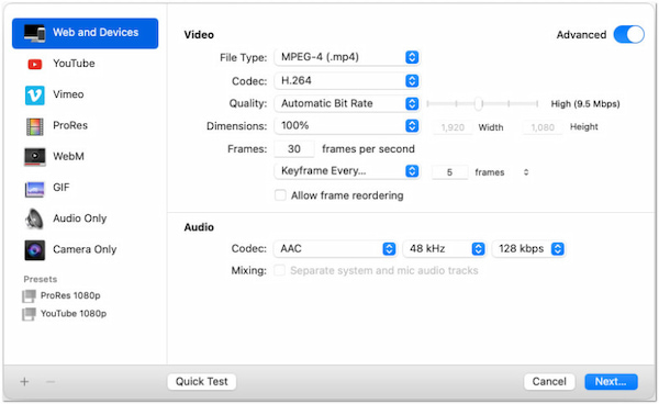 End Screen Recording