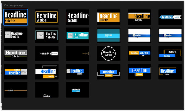 ScreenFlow mediebibliotek