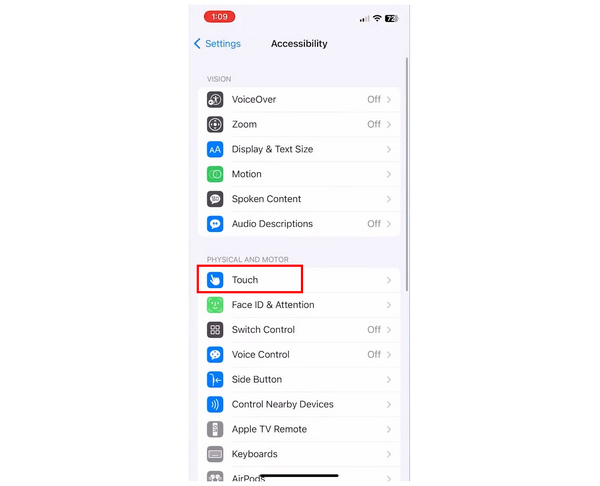 Assistive Touch Accesibility Touch