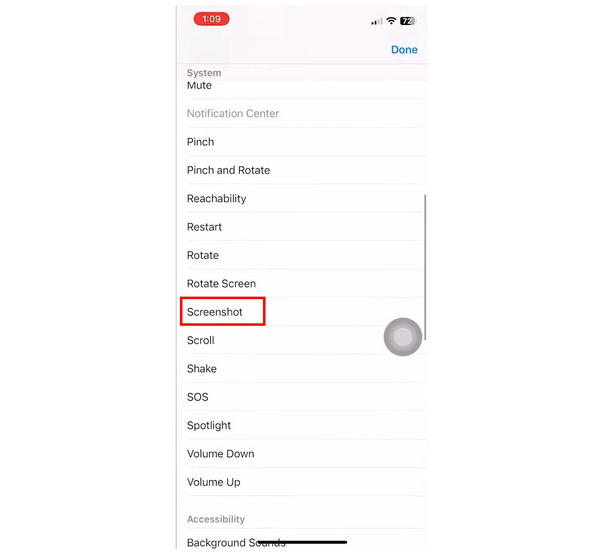 Assistive Touch Screenshot