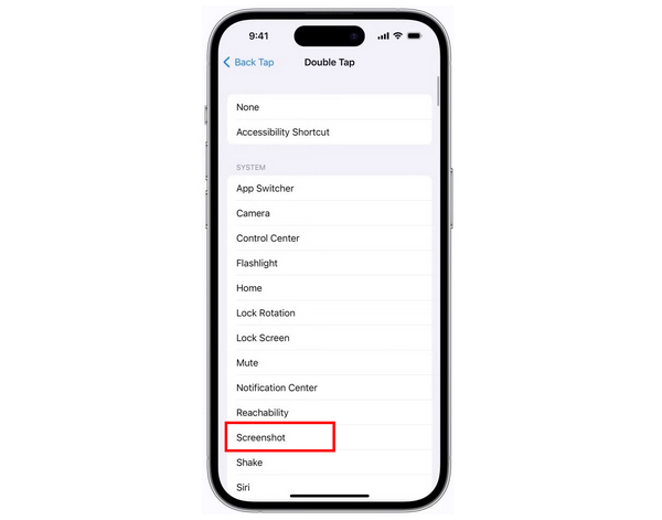 Back Tap Screenshot