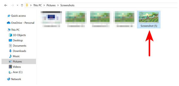 Screenshot Folder Open