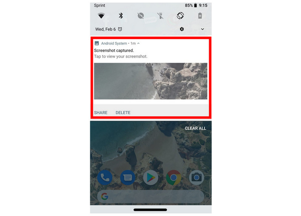 Screenshot Notification