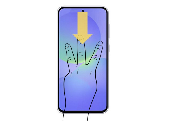 Three Finger Swipe Down