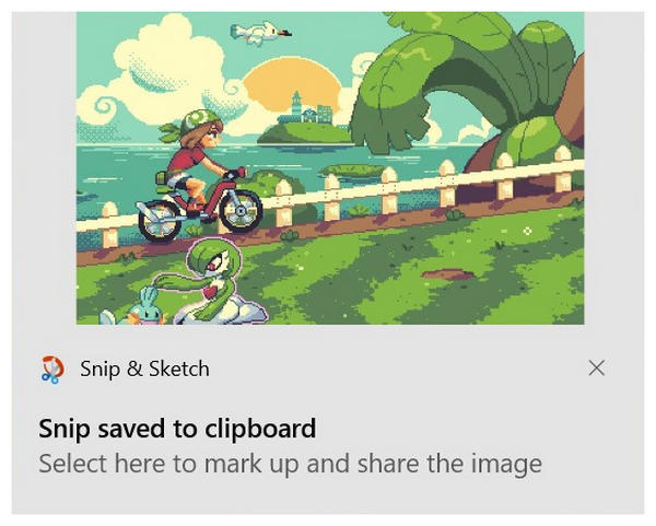 Custom Screen Select Notification