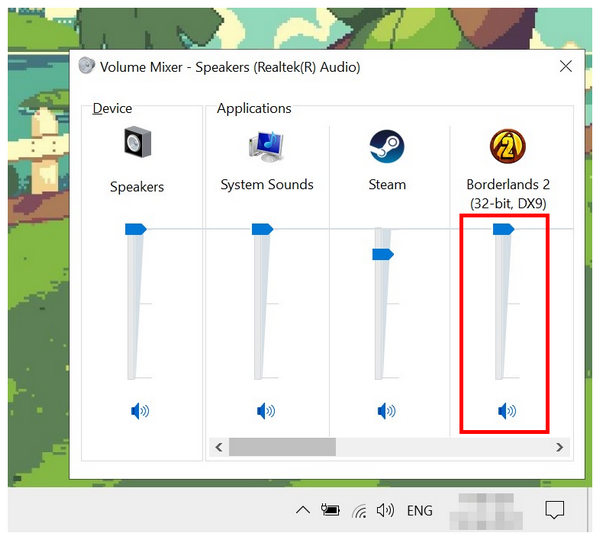 Audio Settings Mixer Not Muted