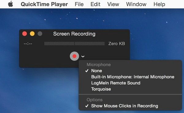 Screenshot Quicktime