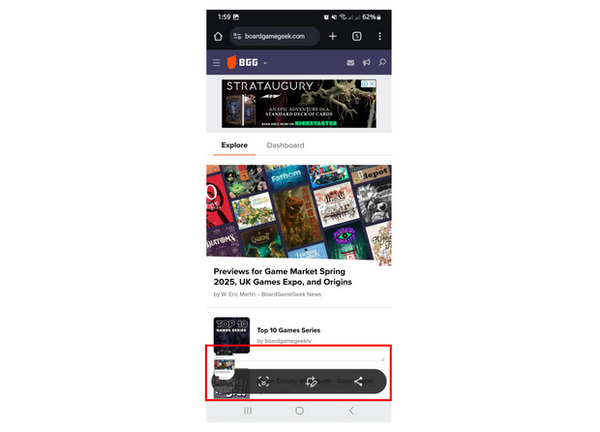 Fullscreen Screenshot Notification
