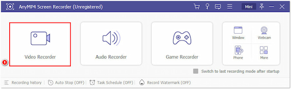 Navigate to Video Recorder Tab