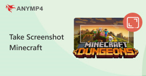 Tag et skærmbillede af Minecraft