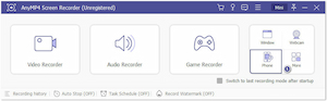 Choose IOS Recorder AS Device Type