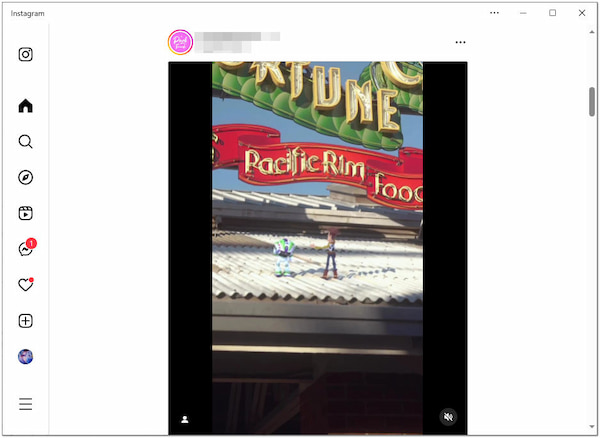 Navigate to Instagram Feed