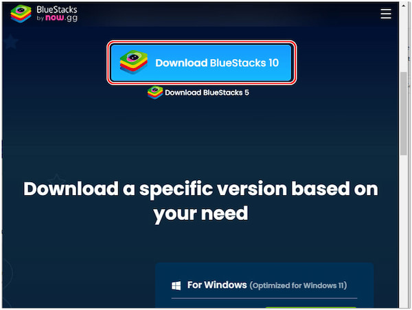 Получить BlueStacks на ПК