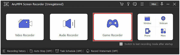 Navigate to Game Recorder Tab