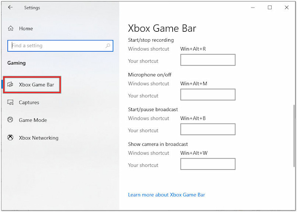 Select Xbox Game Bar