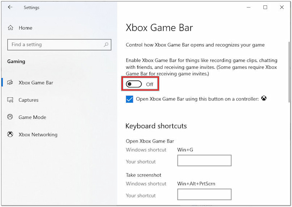 Stäng av Xbox Game Bar