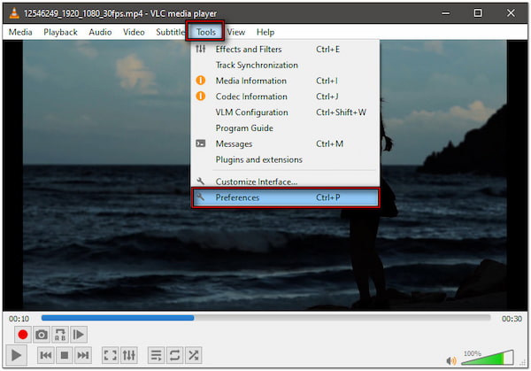 Open Preferences