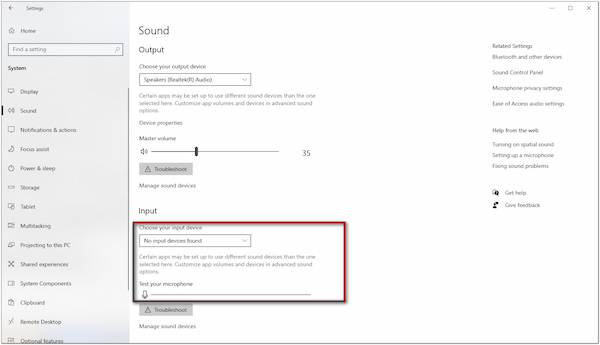 Select Active Microphone
