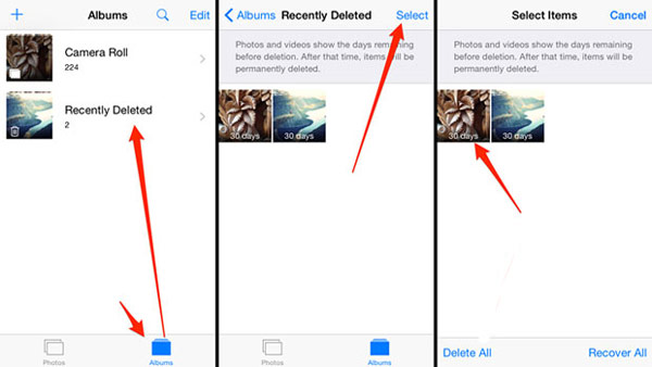 Bedste løsning gendannelse af slettede billeder på iPhone