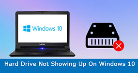 Harddisken vises ikke på Windows 10