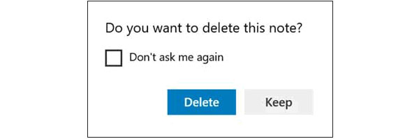 Delete Confirmation