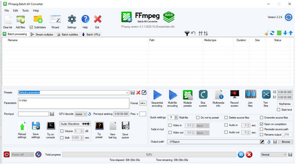 FFmpeg-interface