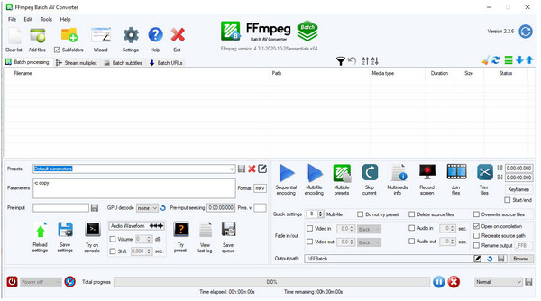 FFmpeg-gränssnitt