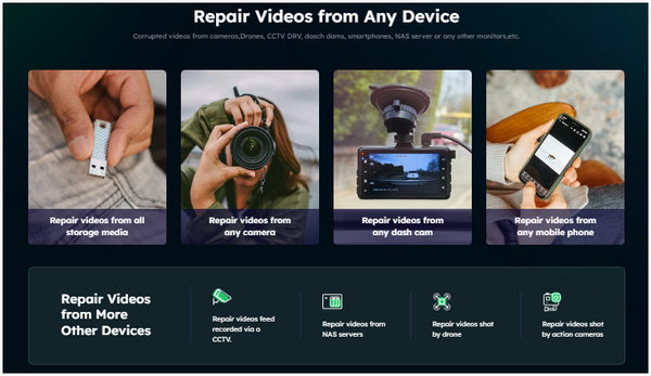 Easeus Video Repair Dispositivos Modernos