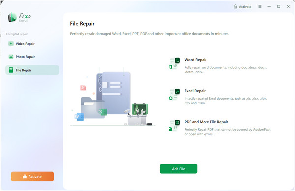 Easeus Video Repair Oprava souboru fotografií