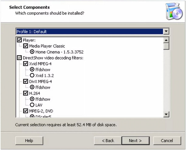 Installeer Codec-pakket