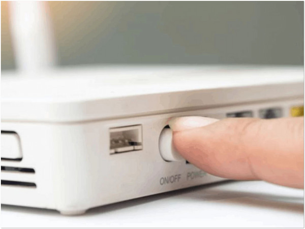 Riavviare il router Wi-Fi