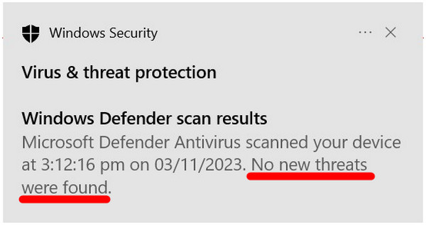 Výsledky Antivirus