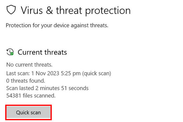 Escanear antivirus