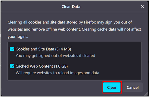 Firefox Clear