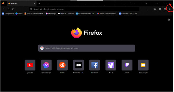 Firefox Menu