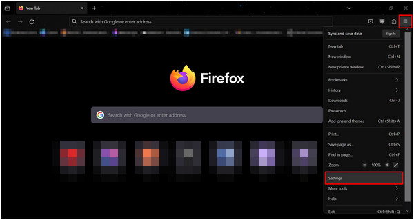 Impostazioni di Firefox