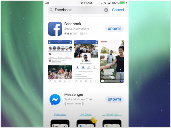 Update Facebook-app