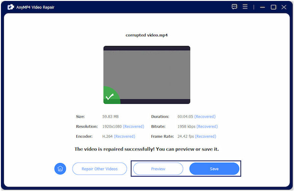 Verificar salida y guardar video