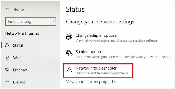 Troubleshoot Network Connection