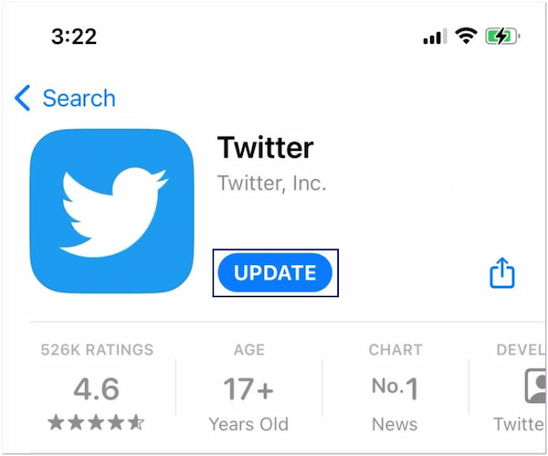 Zaktualizuj aplikację Twitter