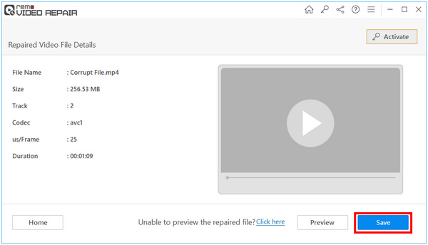 Remo Video Repair Save File