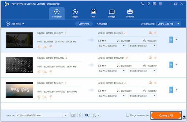 Converter formato de vídeo não suportado